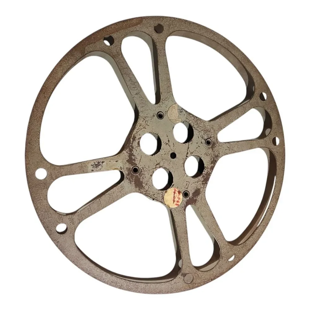 Lot of 2 Vtg Goldberg Bros. GB Metal Movie‎ Film Reel 1600' 16mm USA